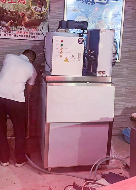 300公斤片冰机交付深圳某餐饮店使用